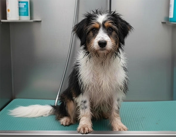 Buddy before grooming