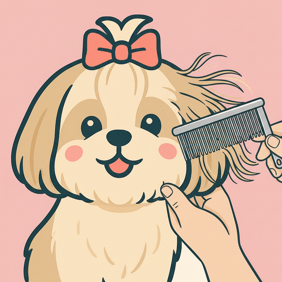 Happy groomed dog